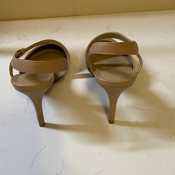 Calvin Klein Women's Beige Slingback Heels - Picture 3 of 4